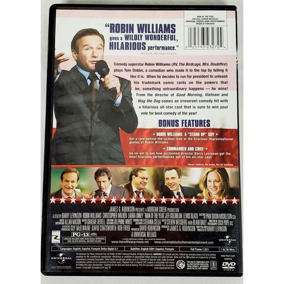 Man of The Year (2006 Film) Comedy/Thriller Movie [DVD] - Picture 3 of 3